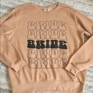 Bride oversized crew neck sweater